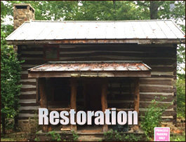 Historic Log Cabin Restoration  Frederick County, Virginia